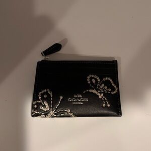 Coach mini ID  Card Holder with Butterfly Print